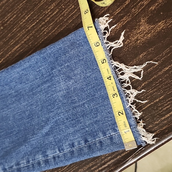Frame Le High Straight Long Raw Edge Jeans - Picture 8 of 10